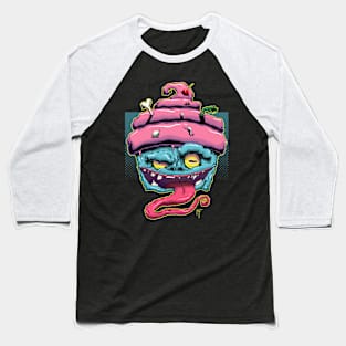 Monster Cupcake Baseball T-Shirt